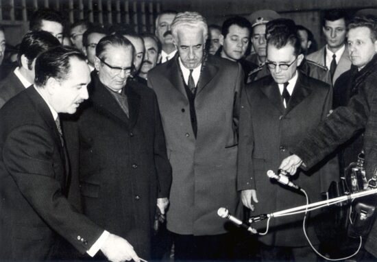 Josip Broz Tito i Džemal Bijedić na otvaranju Skenderije, 1969. godine