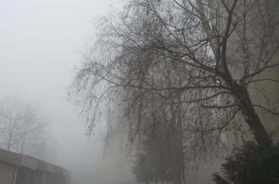 Smog na Miljacki (Sarajevo, 21. decembar 2015, foto: Mina Coric)