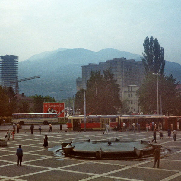 Sarajevo, 1983. godine: Pogled na Marindvor sa Željezničke stanice