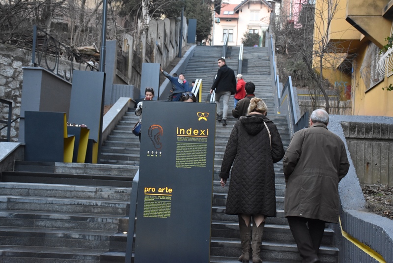 Muzičke stepenice u Pruščakovoj (Sarajevo, 1. februar 2016)